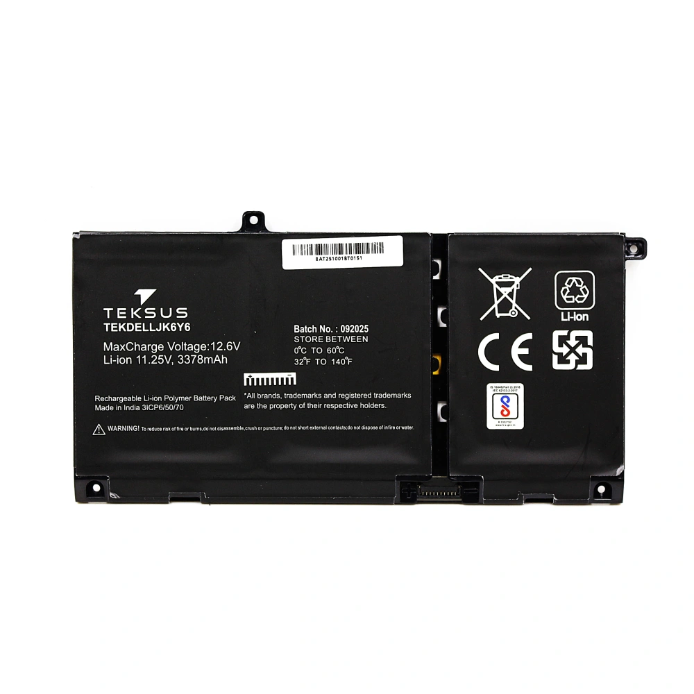 Teksus Laptop Battery Compatible For Dell Latitude 3410 | JK6Y6 view 2